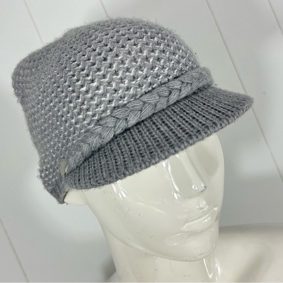 Calvin Klein Accessories - Vintage Y2K 00's Calvin Klein Gray Knit Soft Hat Cap Braided